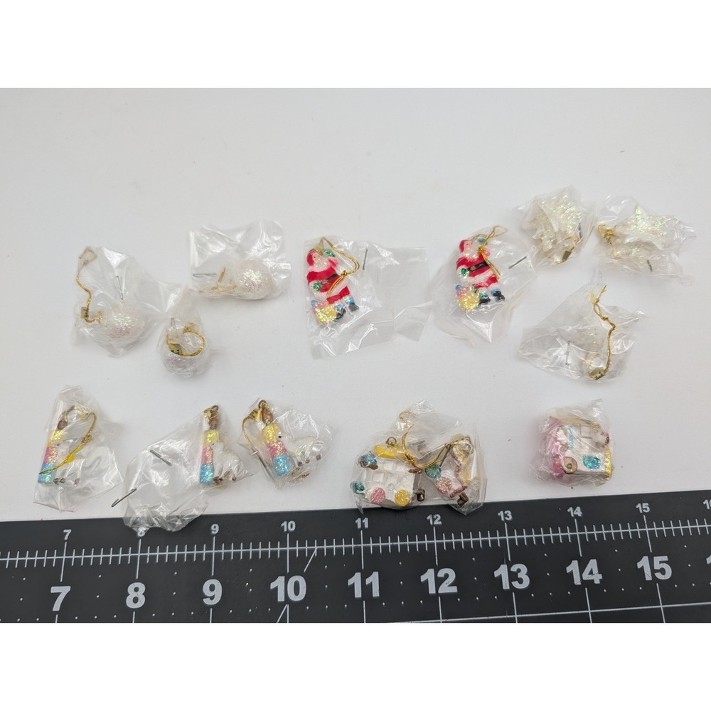 Christmas‎ Around the World Mini Sparkle Ornament Lot